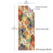Delaunay Portuguese Woman Silk Blend Women's Fashion Shawl