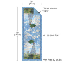 Monet Woman Parasol Silk Blend Women's Fashion Shawl