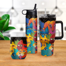 Laurel Burch "Dogs, Dogs, Dogs" Insulated Drinkware Set of 3, 1 per size