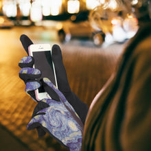 van Gogh Starry Night Womens Touch Screen Gloves - One Size Fits All