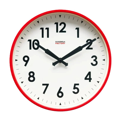 Factory Red Wall Clock