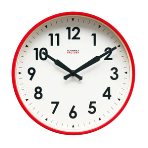 Factory Red Wall Clock