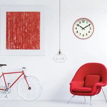 Factory Red Wall Clock
