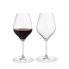 Holmegaard Cabernet Lines Red Wine Glass, Clear, 17.6 Oz, 2 Pcs.