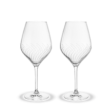 Holmegaard Cabernet Lines Red Wine Glass, Clear, 17.6 Oz, 2 Pcs.
