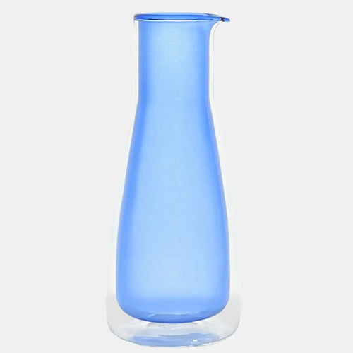 Rocks Carafe Blue – Blue Glass Carafe (1000ml) – Double-Wall | Cloudnola