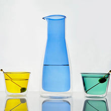 Rocks Carafe Blue – Blue Glass Carafe (1000ml) – Double-Wall | Cloudnola
