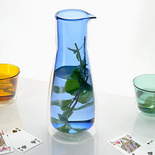 Rocks Carafe Blue – Blue Glass Carafe (1000ml) – Double-Wall | Cloudnola