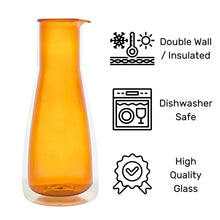Rocks Carafe Orange – Double-Wall (1000ml) – Carafe | Cloudnola