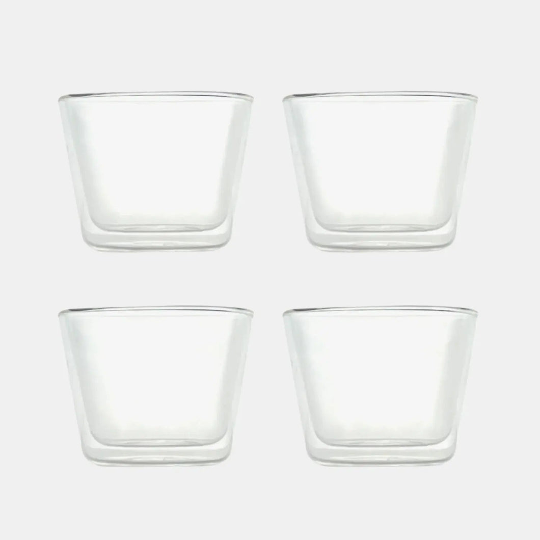 Rocks Double-Wall Glasses – Clear Set (280ml)