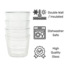 Rocks Double-Wall Glasses – Clear Set (280ml)