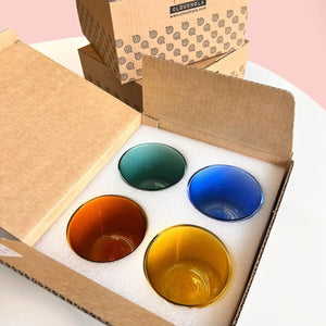 Rocks Double-Wall Glasses – Color Set (280ml) – Double Glass Cups | Cloudnola