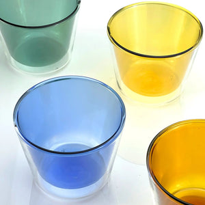Rocks Double-Wall Glasses – Color Set (280ml) – Double Glass Cups | Cloudnola