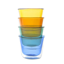 Rocks Double-Wall Glasses – Color Set (280ml) – Double Glass Cups | Cloudnola