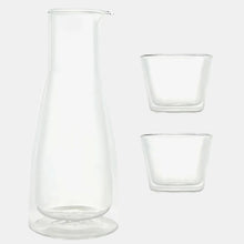 Rocks Set Clear – Water Carafe & 2 Glasses – Double-Wall | Cloudnola