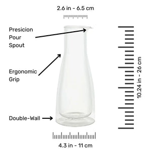Rocks Set Clear – Water Carafe & 2 Glasses – Double-Wall | Cloudnola
