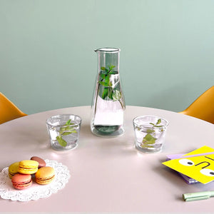 Rocks Set Clear – Water Carafe & 2 Glasses – Double-Wall | Cloudnola