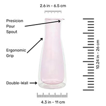 Rocks Set Pink – Pink Glass Carafe & 2 Glasses – Double-Wall | Cloudnola