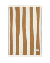 Blanket ROUGH STRIPE Terra Brown 4.25 x 6.5ft