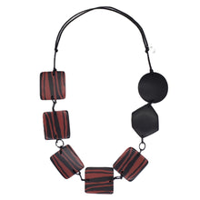 Red and Black Danica Statement Necklace