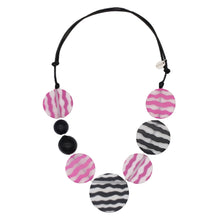 Black and Fuchsia Vera Necklace