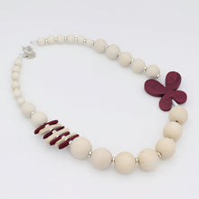 Purple and White Flutter Statement Necklace