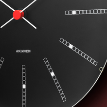 Arne Jacobsen Bankers Wall Clock, Black, Large, Ø: 11.4