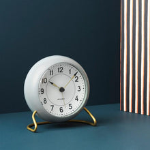 Arne Jacobsen Station Table Clock, Grey/White