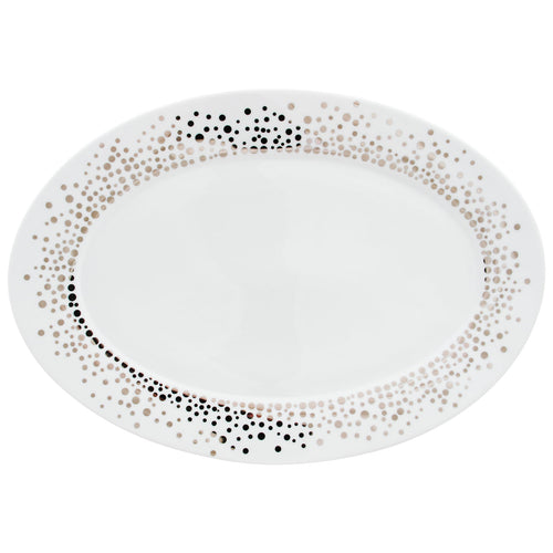 Silver Rain Large Oval Platter