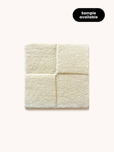Rug CHECKERBOARD Off White 3.9 x 5.9 ft