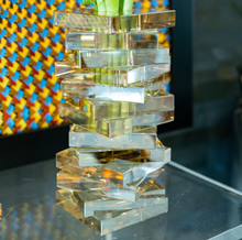 Crystal Twist Vase - Gold