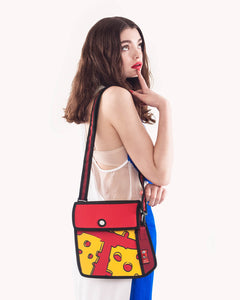 2D Shoulder Bag POP ART CHEESE Red