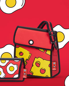 2D Shoulder Bag POP ART CHEESE Red