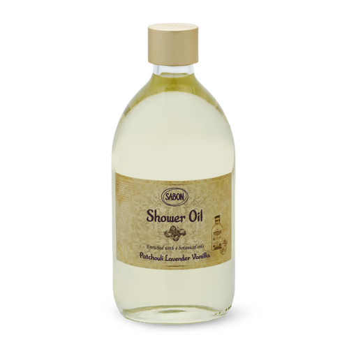 Shower Oil Patchouli Lavender Vanilla 500mL