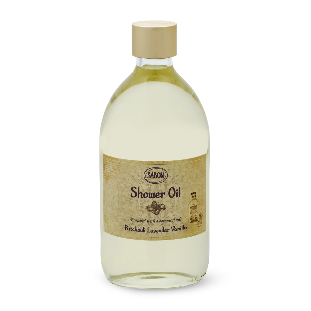 Shower Oil Patchouli Lavender Vanilla 500mL
