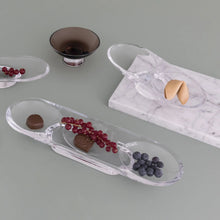 Silhouette Compartment Tray 2 Sections Curved