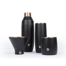 Stainless Steel Highball Cocktail Glass Set, Set of 2 - Black