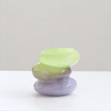 Swirl Vase Lime - Medium Lime Green Vase