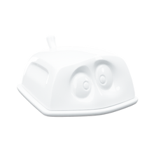 FIFTYEIGHT TASSEN Hidden Face butter dish with top white porcelain