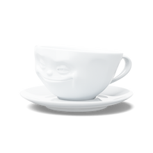 Coffee Cup with Saucer - Grinning Face - alternate product view