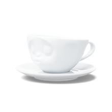 Coffee Cup with Saucer - Kissing Face - alternate product view