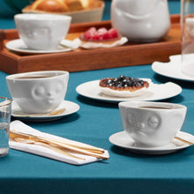 Coffee Cup with Saucer - Kissing Face - lifestyle image