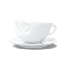 Coffee Cup with Saucer - Snoozy Face - alternate product view