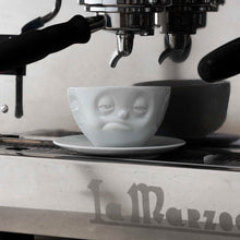 Coffee Cup with Saucer - Snoozy Face - lifestyle image