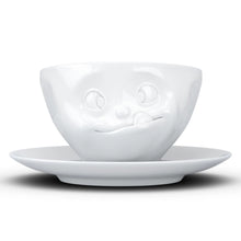 Coffee Cup with Saucer, Tasty Face