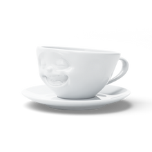 Coffee Cup with Saucer - Laughing Face - alternate product view