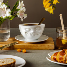 Coffee Cup with Saucer - Winking Face - lifestyle image