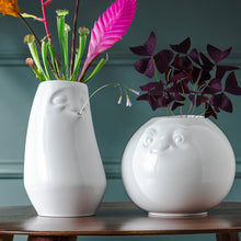 FIFTYEIGHT tall porcelain flower vase with flowers lifestyle