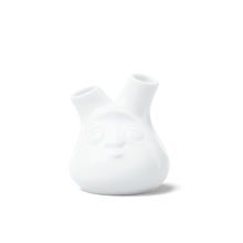 FIFTYEIGHT TASSEN Small Flower Vase Cheeky Face white porcelain