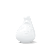 FIFTYEIGHT TASSEN Small Flower Vase Cute Face white porcelain